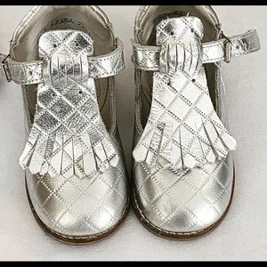 Classic Hard Bottom shoes in silver.